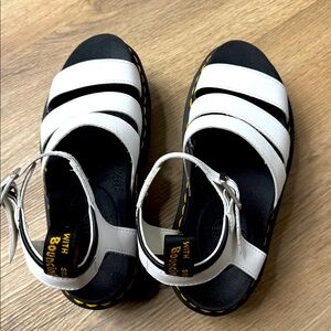 Dr. Martens Black and White Sandals